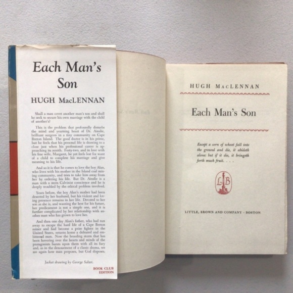 Each Man’s Son by Hugh MacLennan Vintage Hardcover Book - Picture 3 of 6